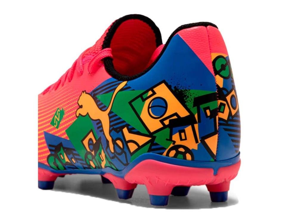 CHUTEIRA PUMA FUTURE 7 PLAY NJR FG/AG 108021-01 VERMELHO AZU Vermelho/Azul 4