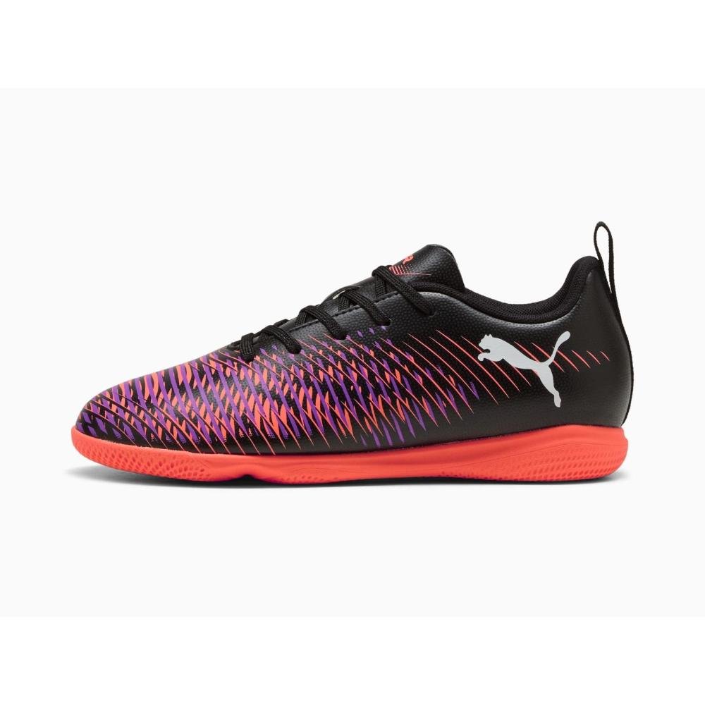 CHUTEIRA PUMA FUTURE PLAY IT JR 108397-01 PRETO LARANJA