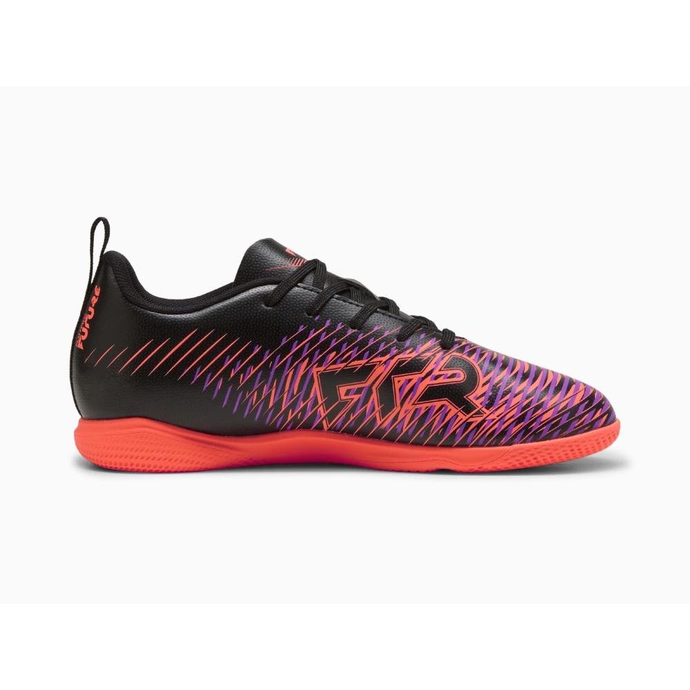 CHUTEIRA PUMA FUTURE PLAY IT JR 108397-01 PRETO LARANJA Preto/Laranja 3