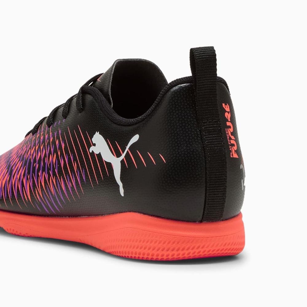 CHUTEIRA PUMA FUTURE PLAY IT JR 108397-01 PRETO LARANJA Preto/Laranja 4