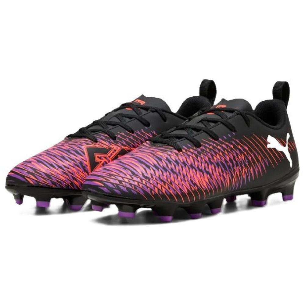 CHUTEIRA PUMA FUTURE 8 PLAY FG/AG JR 108144-01 PRETO LARANJA Preto/Laranja 2