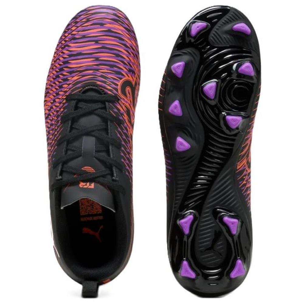 CHUTEIRA PUMA FUTURE 8 PLAY FG/AG JR 108144-01 PRETO LARANJA Preto/Laranja 3