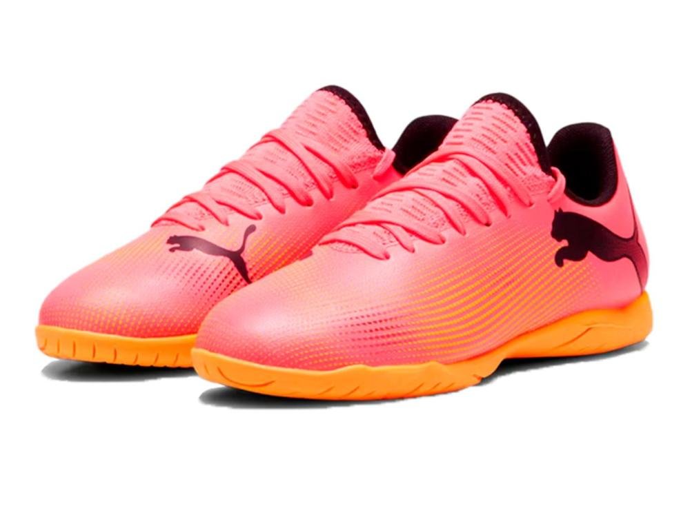 TENIS PUMA FUTSAL FUTURE 7 JR PLAY IT 107739-03 VERMELHO ALA Vermelho Alaranjado 3