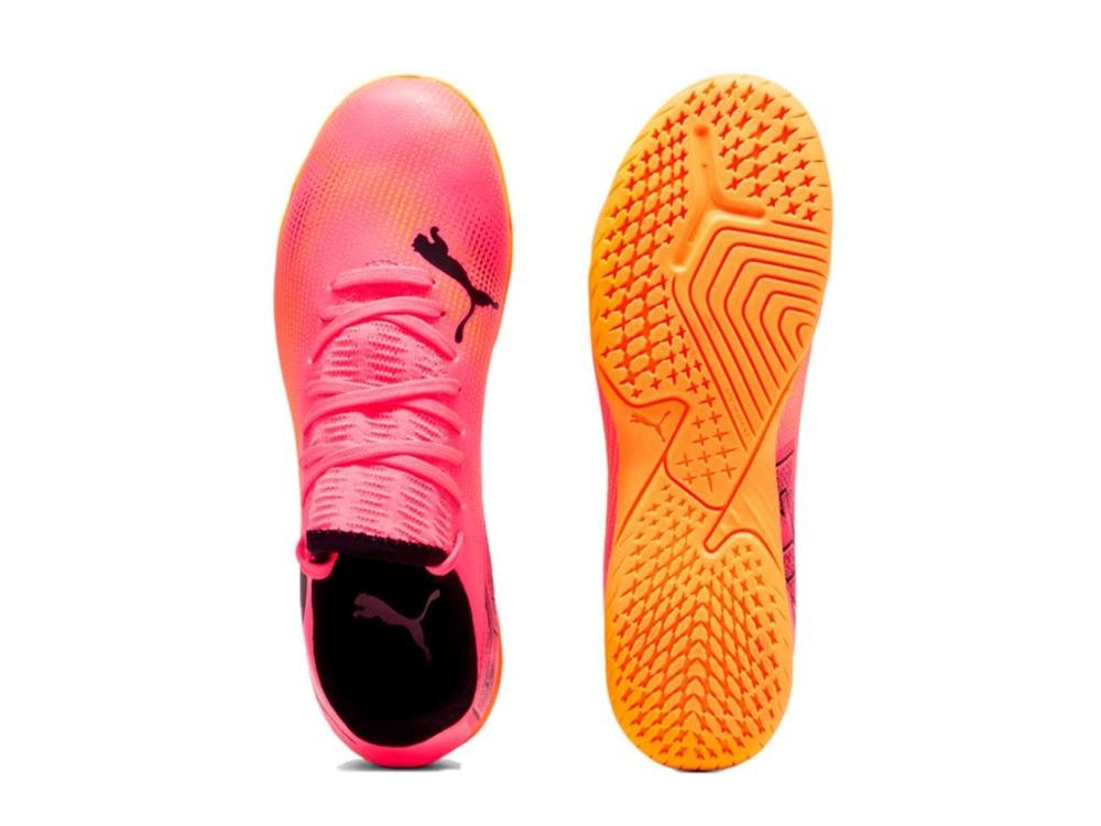 TENIS PUMA FUTSAL FUTURE 7 JR PLAY IT 107739-03 VERMELHO ALA Vermelho Alaranjado 4