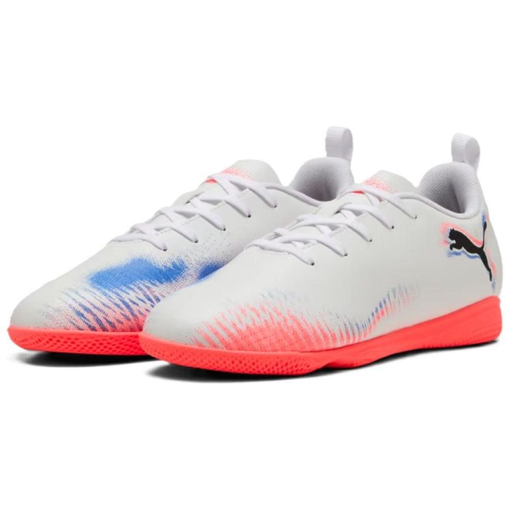 TENIS PUMA FUTSAL FUTURE 8 PLAY IT JR 108627-01 BRANCO LARAN Branco/Laranja 3