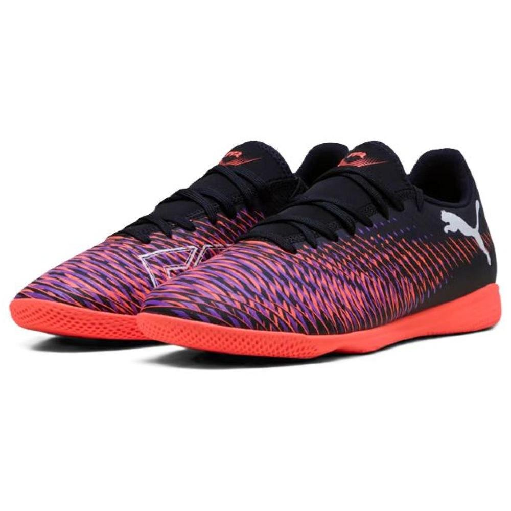 TENIS PUMA FUTURE 8 PLAY IT 108379-01 PRETO LARANJA Preto 2