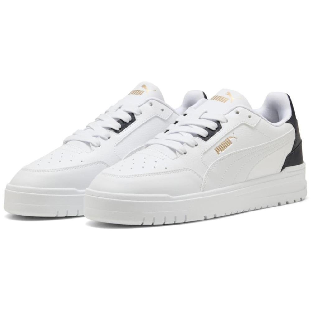 TENIS PUMA SHUFFLE DOWNTOWN 402596-05 BRANCO PRETO DOURADO Branco/Preto 3