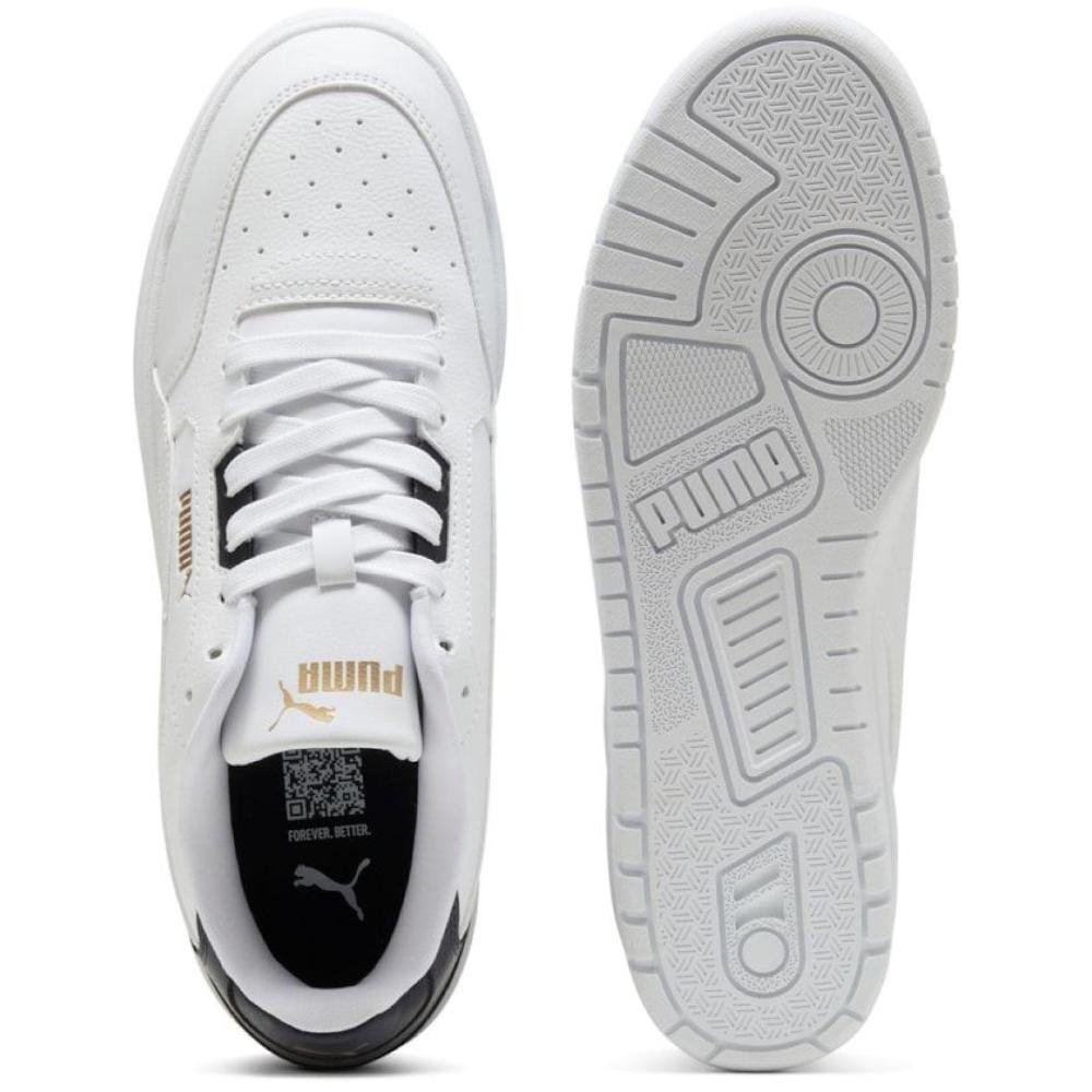 TENIS PUMA SHUFFLE DOWNTOWN 402596-05 BRANCO PRETO DOURADO Branco/Preto 4