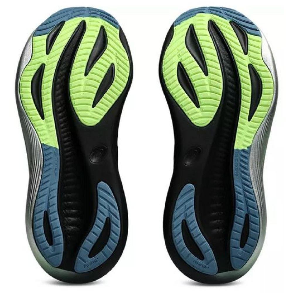 TENIS ASICS GEL NIMBUS 27 LUXE 1012B816.001 PRETO VERDE Preto/Verde 7