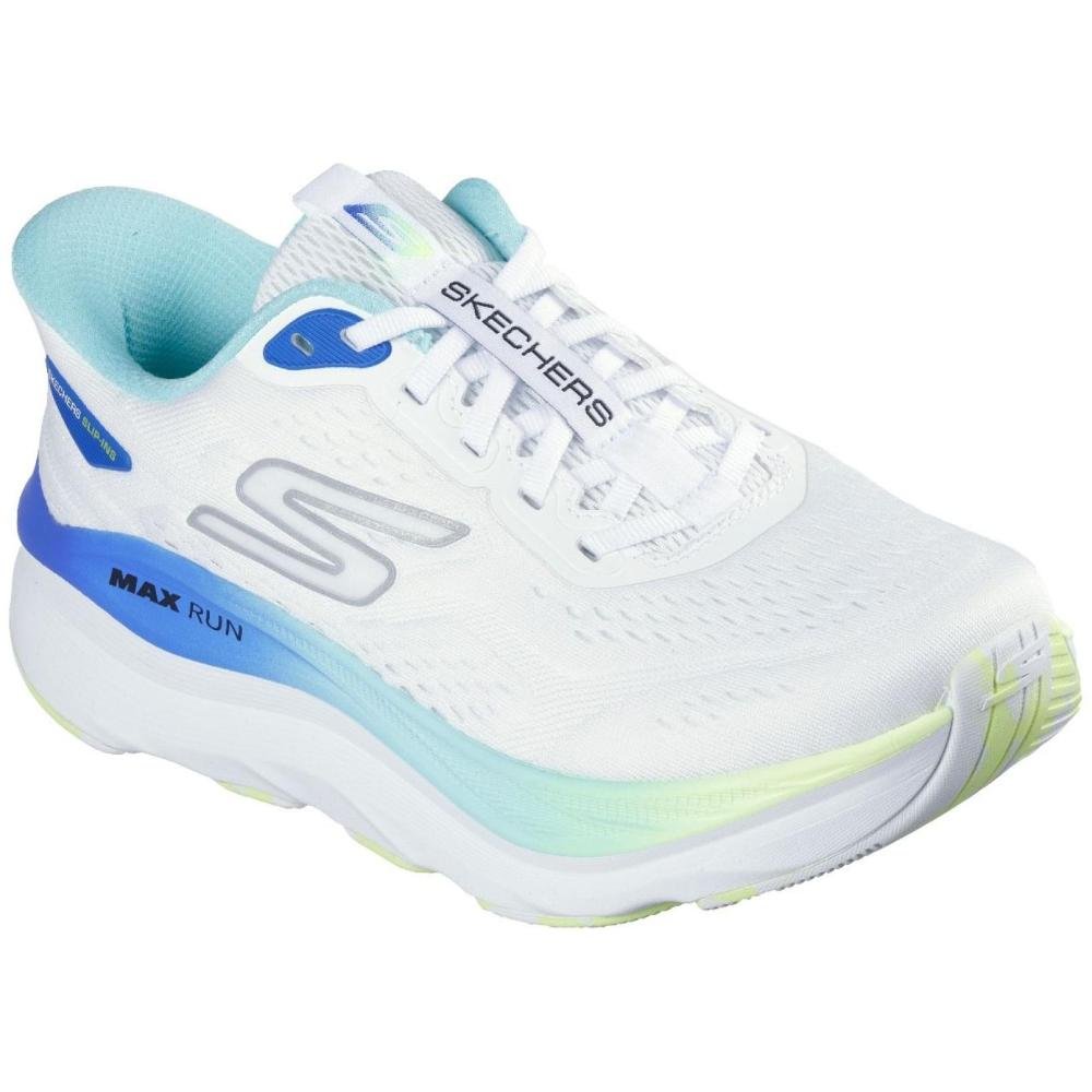 TENIS SKECHERS MAX RUN 129200/WMLT BRANCO AZUL Branco/Azul 3