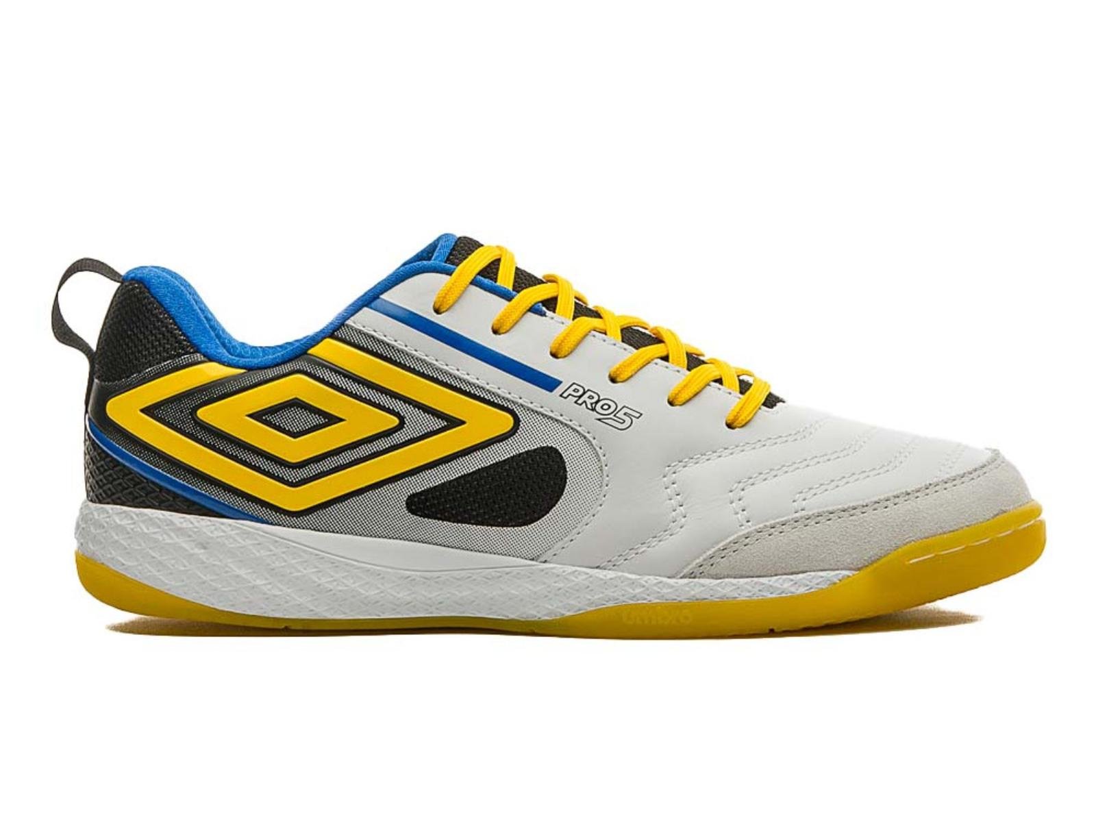 TENIS UMBRO FUTSAL PRO 5 BUMP U01FB041.261 BRANCO AMARELO