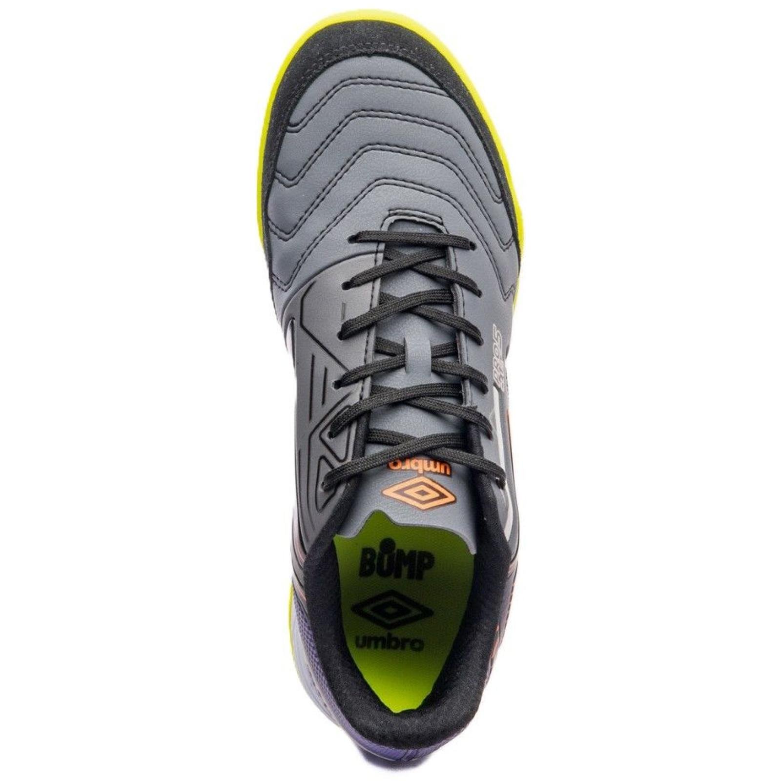 TENIS UMBRO FUTSAL PRO 5 BUMP U01FB042.810 GRAFITE PRETO Cinza 5