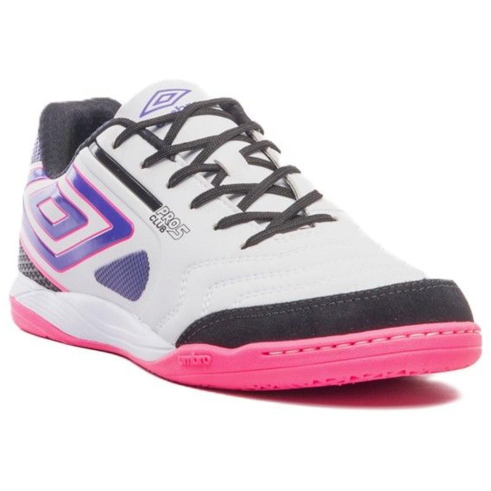TENIS UMBRO FUTSAL PRO 5 BUMP U01FB042.210 BRANCO PRETO ROXO Branco 4