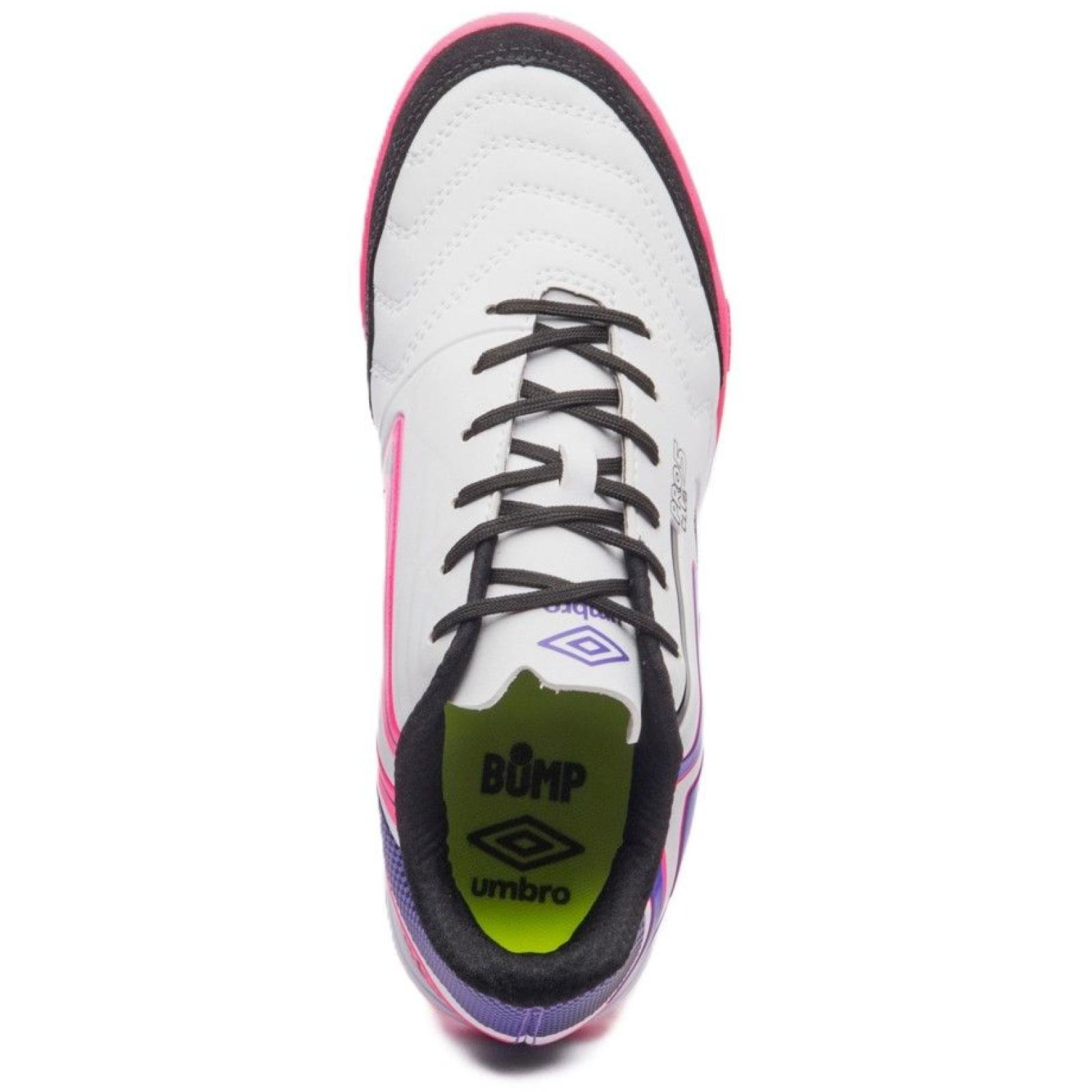 TENIS UMBRO FUTSAL PRO 5 BUMP U01FB042.210 BRANCO PRETO ROXO Branco 5