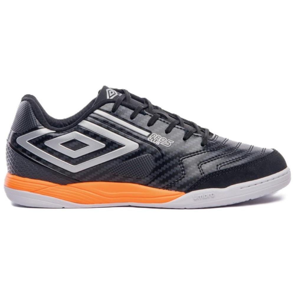 TENIS UMBRO FUTSAL PRO 5 BUMP U01FB042.186 PRETO PRATA LAR Preto 2