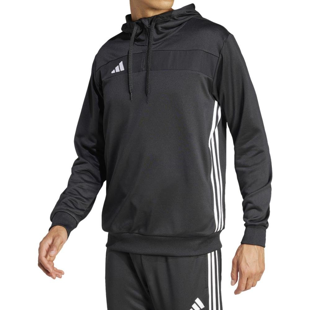 CASACO ADIDAS MOLETOM TIRO 25 ESSENTIALS JC5460 PRETO