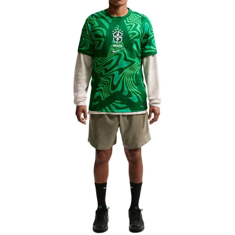 CAMISETA NIKE GOLEIRO BRASIL 2026 TORCEDOR IB5267-302 VERDE Verde 3