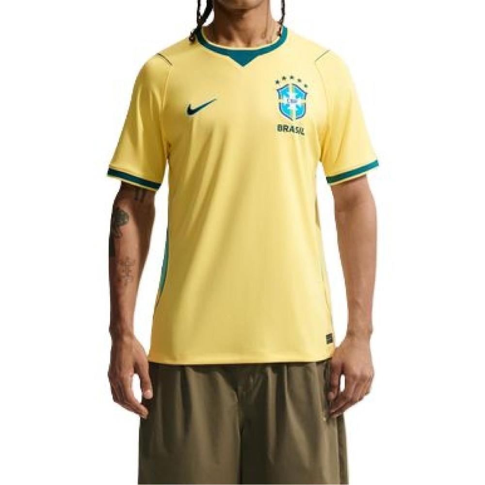 CAMISETA NIKE BRASIL 2026/27 I MAS. IF7054-724 AMARELO VERDE