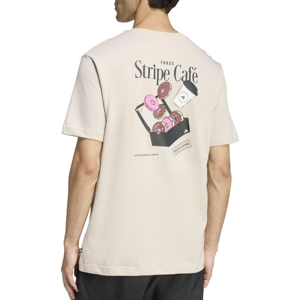 CAMISETA ADIDAS COFFEE CAFE DONUT BOX KB2501 BEGE Bege 2