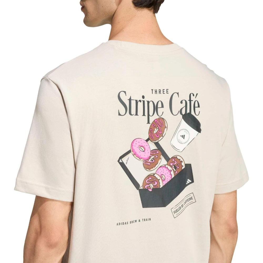 CAMISETA ADIDAS COFFEE CAFE DONUT BOX KB2501 BEGE Bege 4