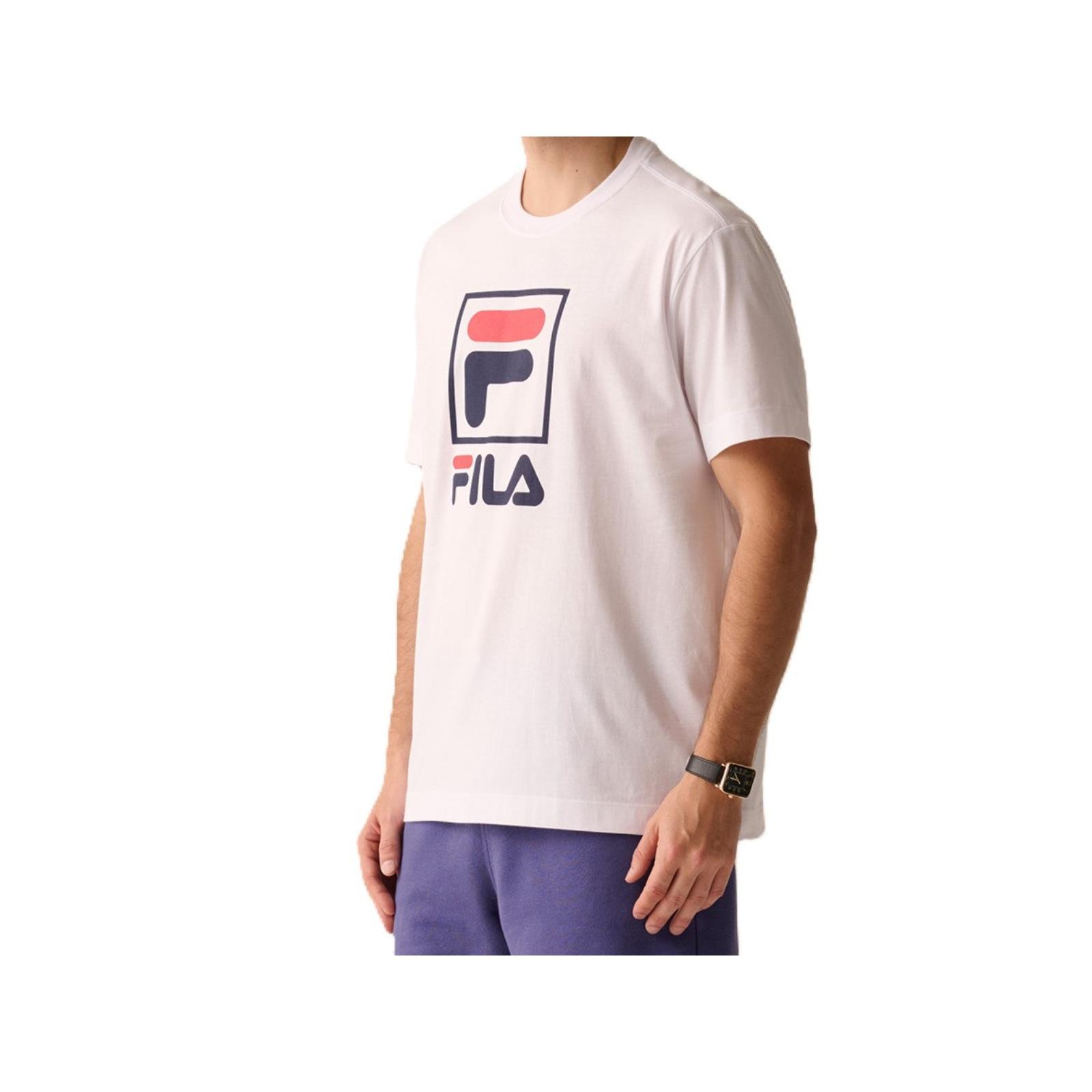 CAMISETA FILA COMFORTLETTER PREMIUM II F11L01561.100 BRANCO Preto 4