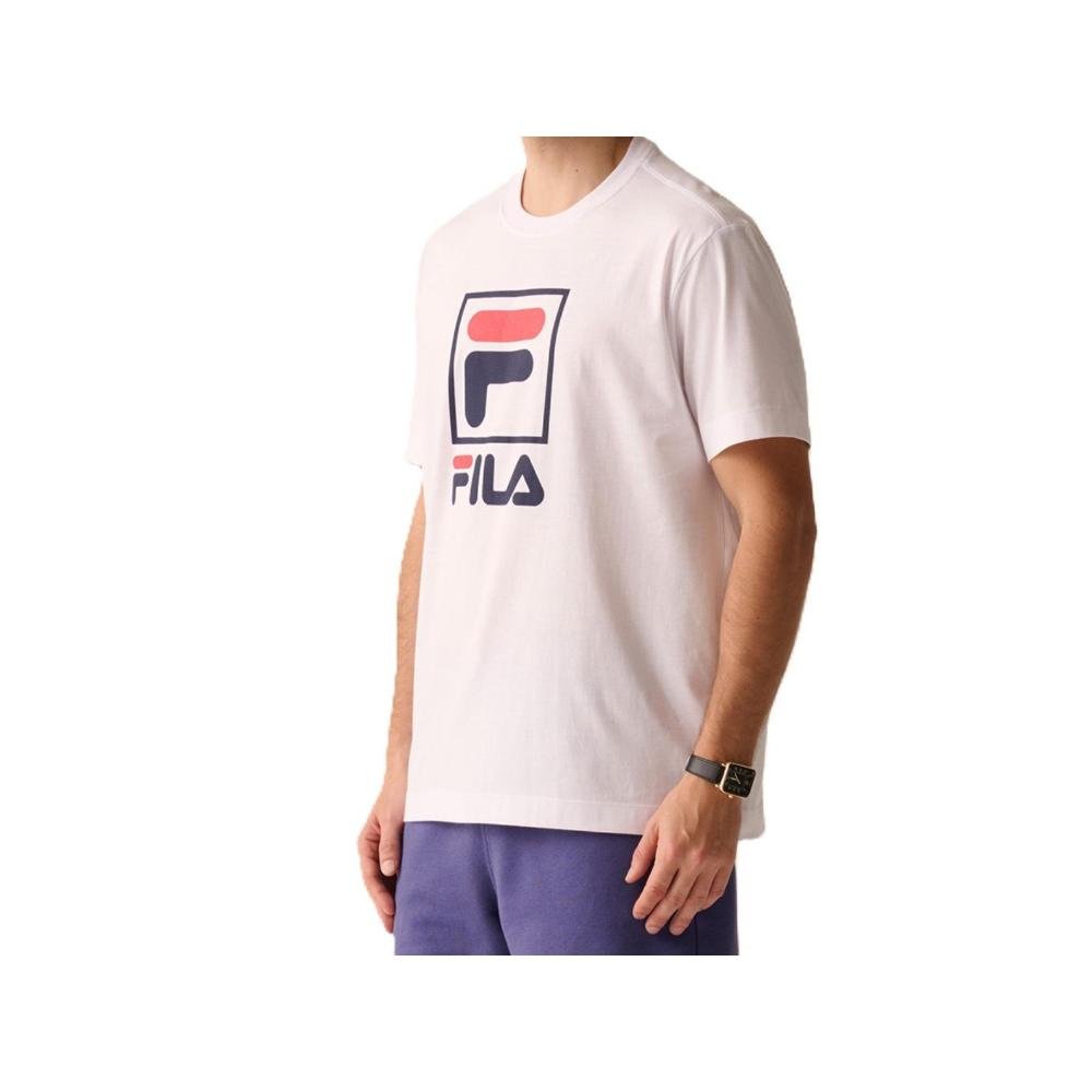 CAMISETA FILA COMFORTLETTER PREMIUM II F11L01561.100 BRANCO Preto 8