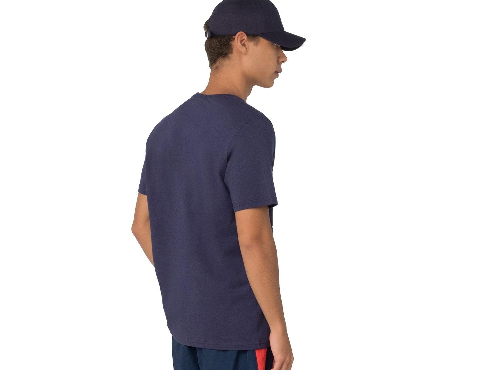 CAMISETA FILA LETTER OUTLINE F11L174.324 MARINHO BRANCO Azul/Vermelho 3