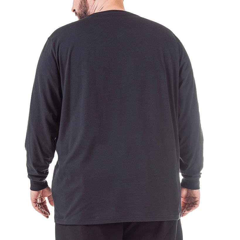 CAMISETA FILA ML LETTER OUTLINE PLUS F11L182.160 PRETO Azul 3