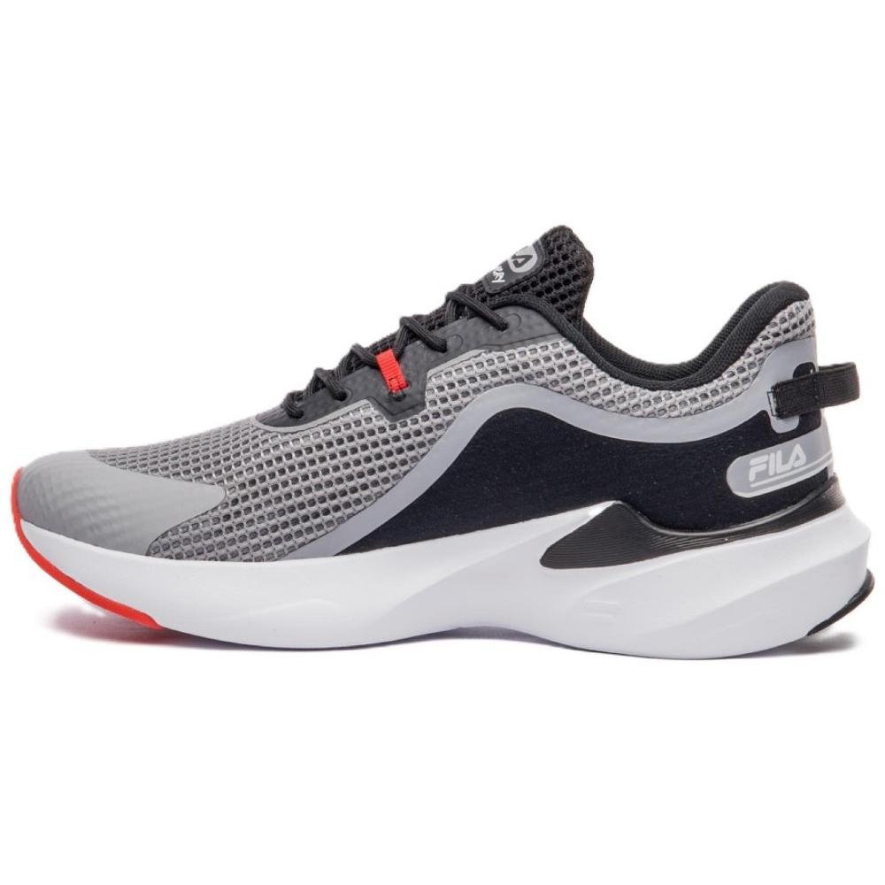TENIS FILA RECOVERY 11J728X.7176 CINZA PRETO VERMELHO Preto 2