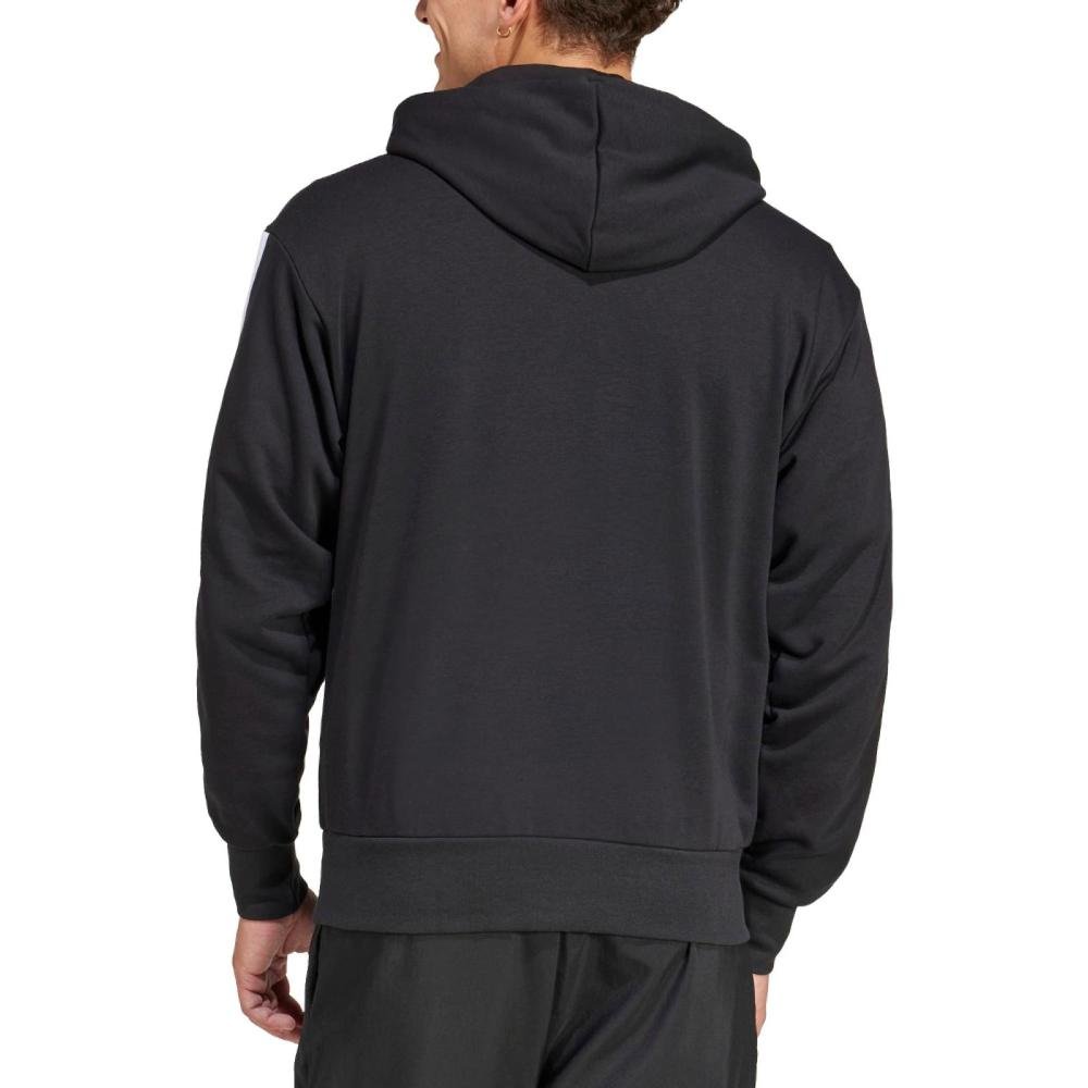 CASACO ADIDAS MOLETOM ESSENTIALS JD1874 PRETO Vermelho 2