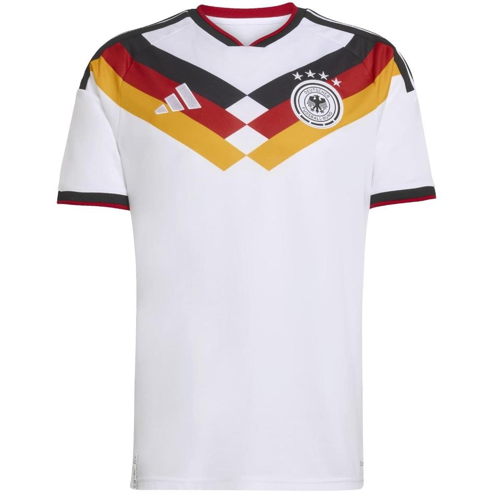 CAMISETA ADIDAS ALEMANHA I KD8363 BRANCO VERMELHO PRETO Branco/Vermelho 2