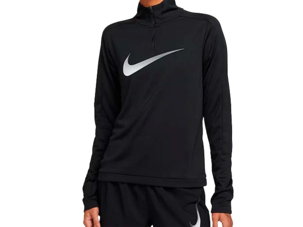 CAMISETA NIKE ML DRI-FIT SWOOSH DX0952-010 PRETO
