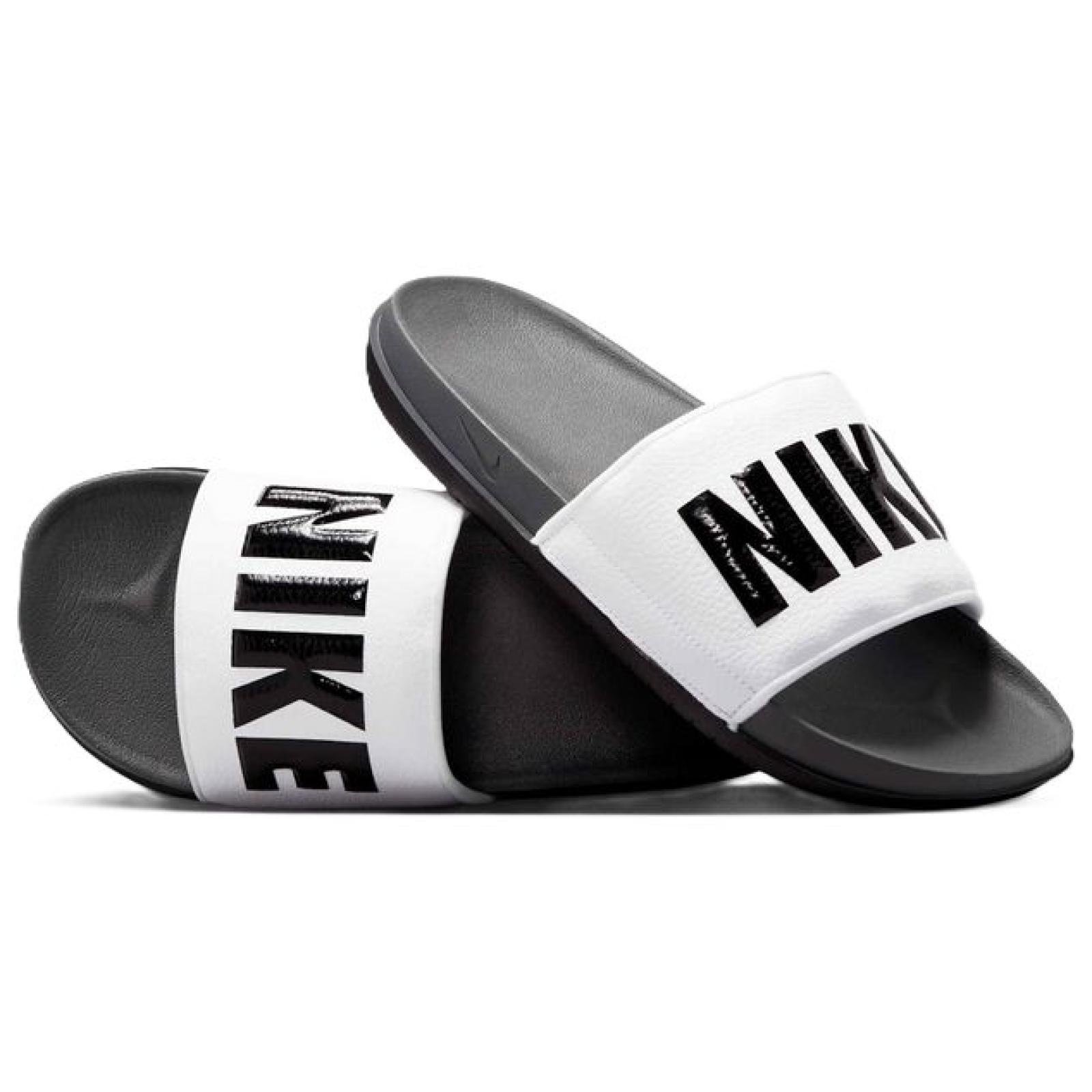 CHINELO NIKE OFFCOURT SLIDE BQ4639-001 CINZA BRANCO Cinza/Branco 5