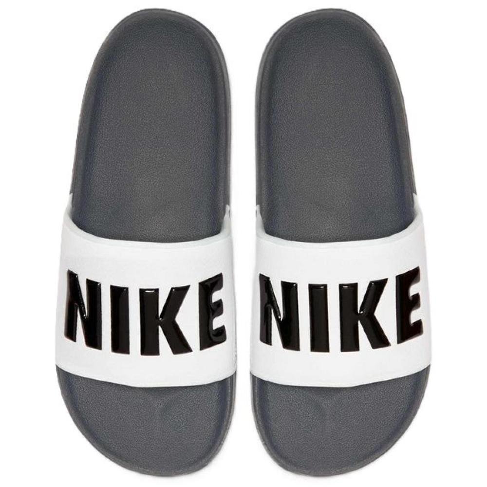 CHINELO NIKE OFFCOURT SLIDE BQ4639-001 CINZA BRANCO Cinza/Branco 7