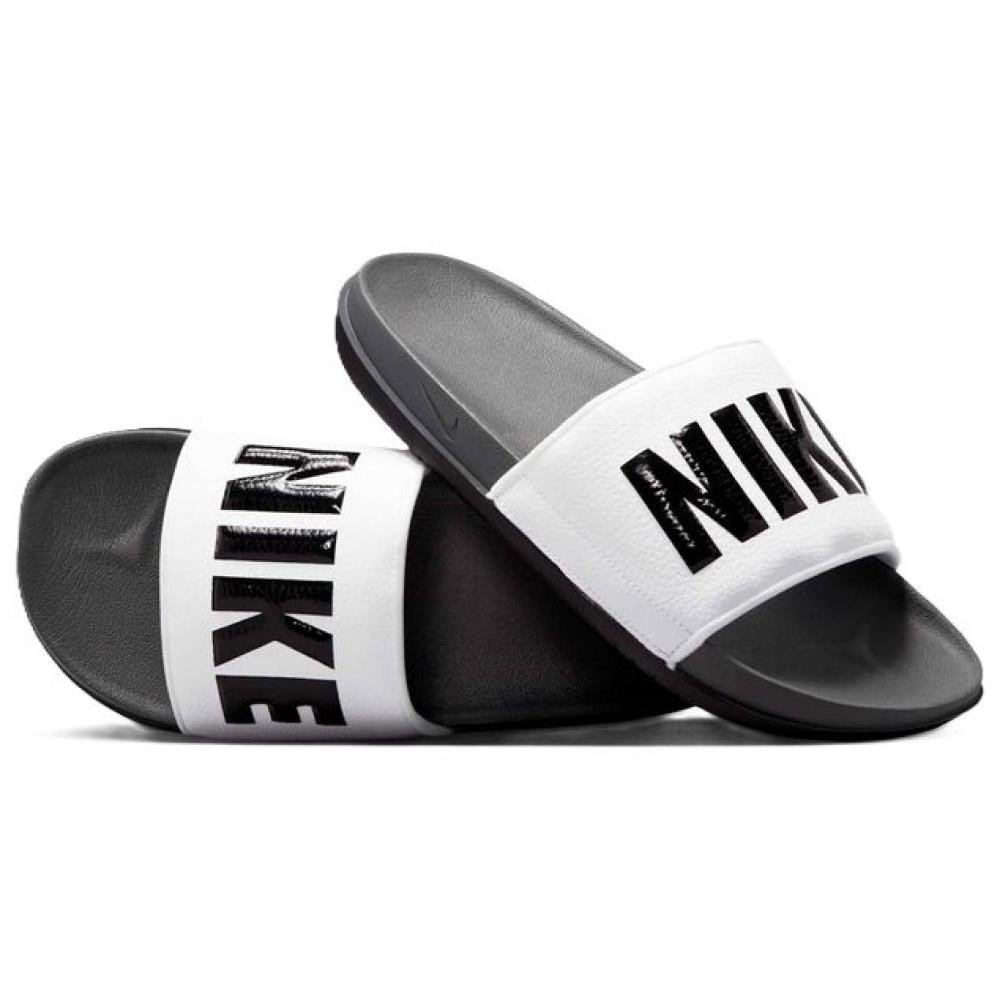 CHINELO NIKE OFFCOURT SLIDE BQ4639-001 CINZA BRANCO Cinza/Branco 8