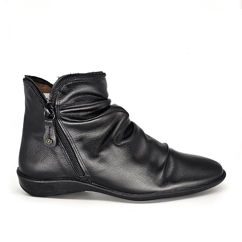 Bota Feminina ANG811E Couro Preto