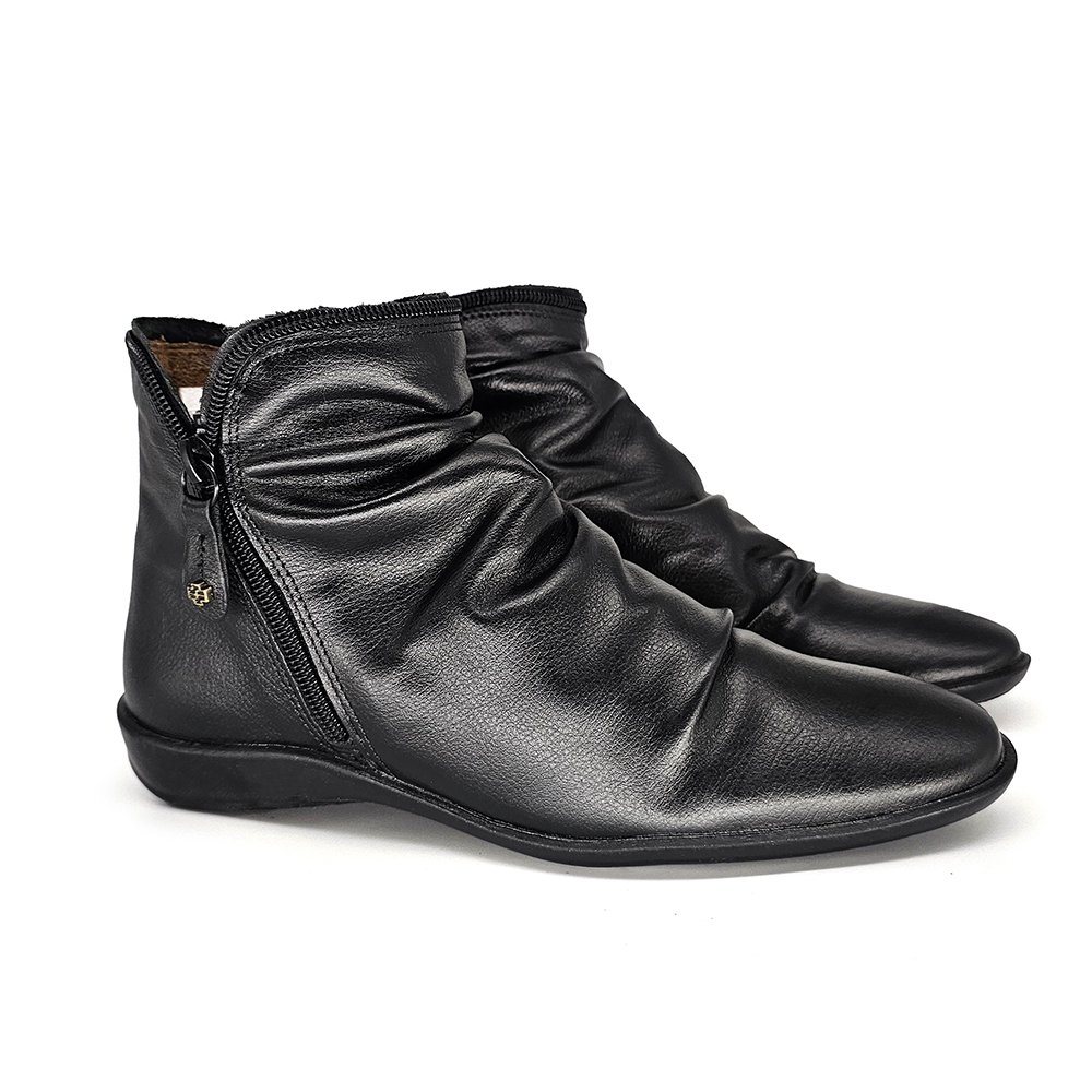 Bota Feminina ANG811E Couro Preto Preto 3