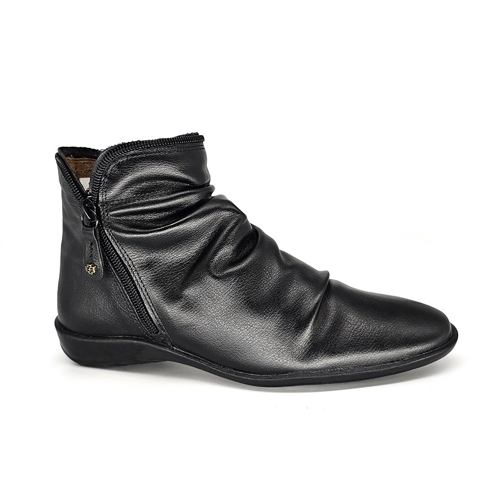 Bota Feminina ANG811E Couro Preto Preto 4