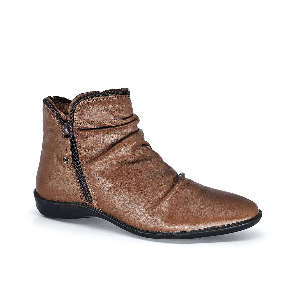 Bota Feminina ANG811E Couro Mogno Marrom 4