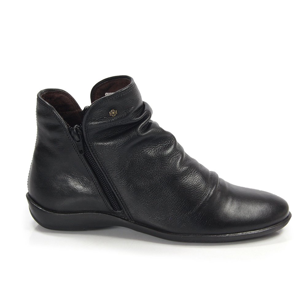 Bota Feminina ANG820E Couro Preto