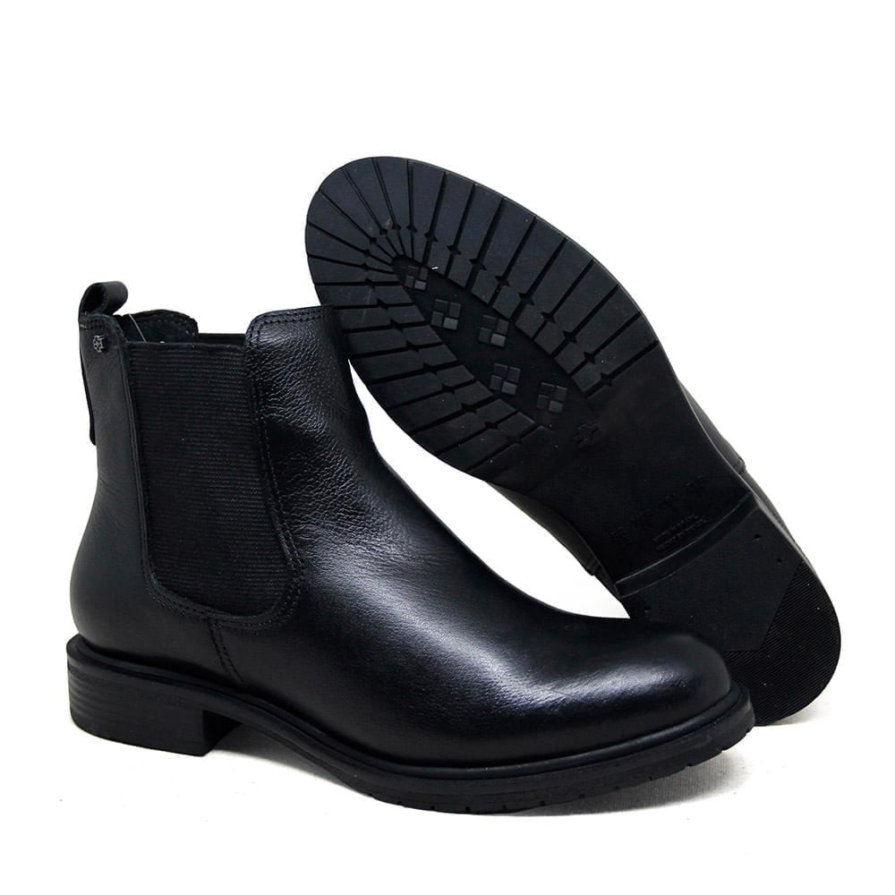 Bota Feminina DIA024 Couro Preto Preto 3