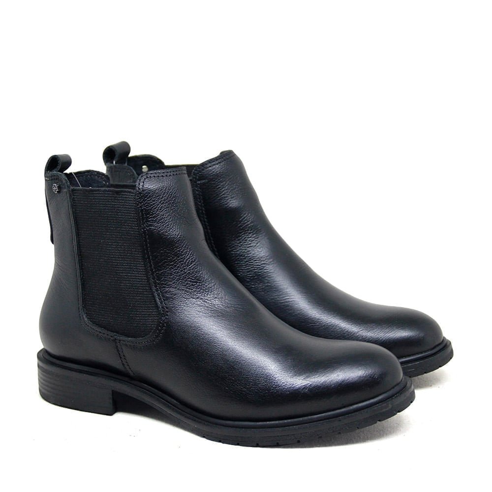 Bota Feminina DIA024 Couro Preto Preto 4