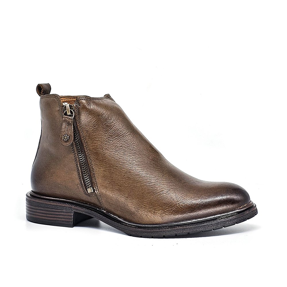 Bota Feminina DIA017 Couro Terracota Ferrugem Marrom 4