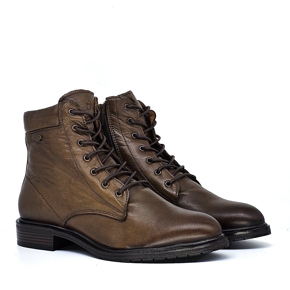 Bota Feminina DIA021 Couro Terracota Marrom 3