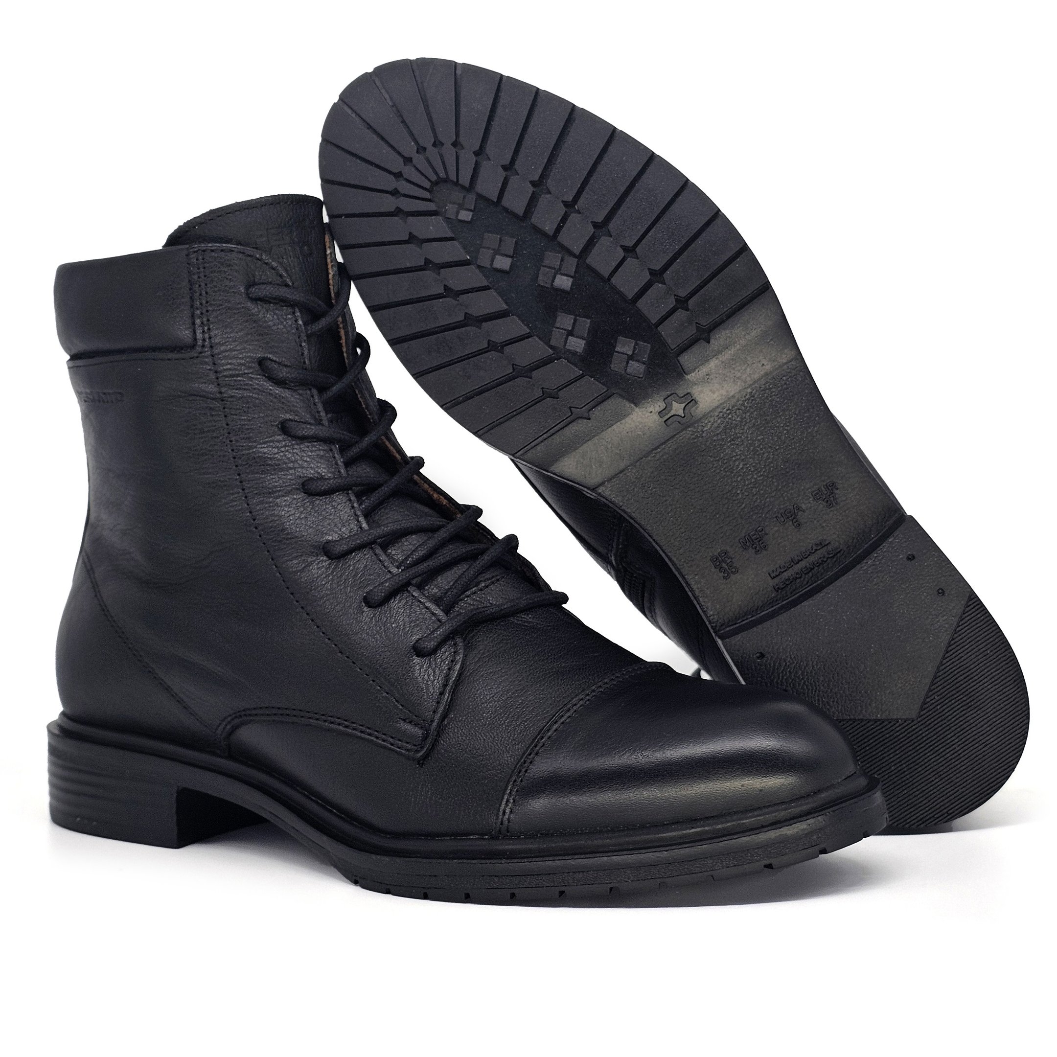 Bota Feminina DIA037 Couro Preto Preto 4