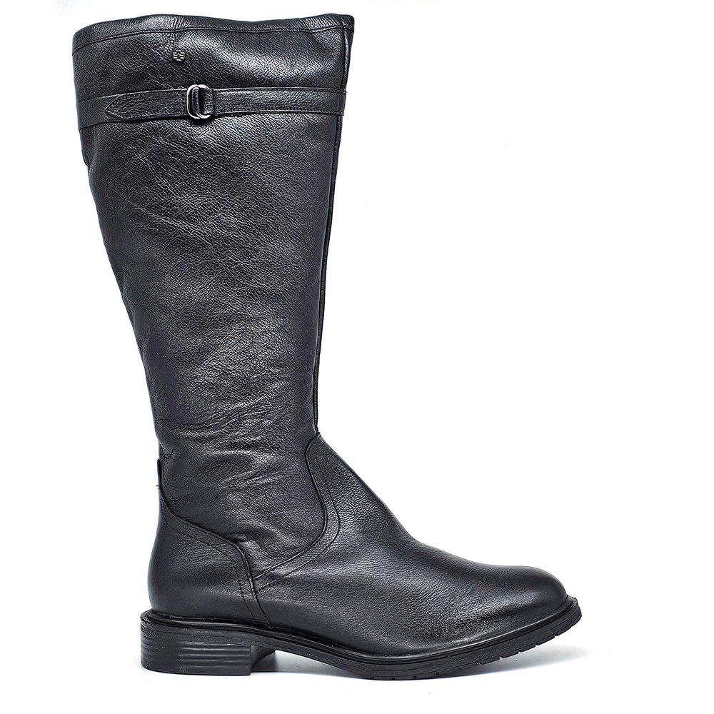 Bota Feminina DIA030 Couro Preto Preto 2