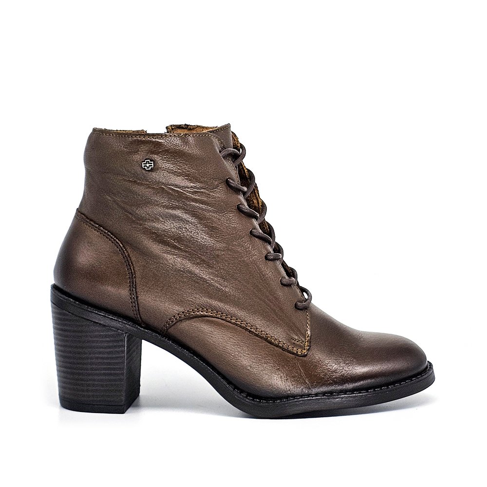 Bota Feminina JUD004 Couro Terracota Ferrugem