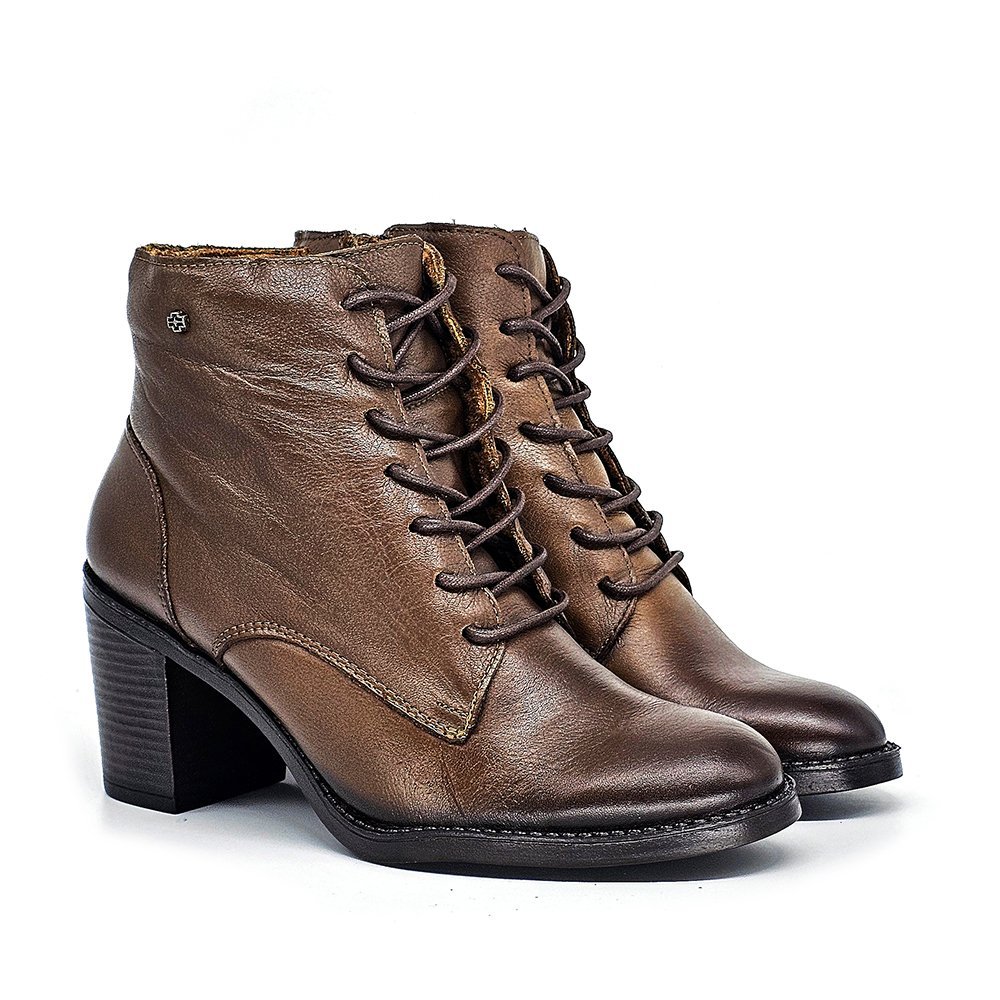 Bota Feminina JUD004 Couro Terracota Ferrugem Marrom 3