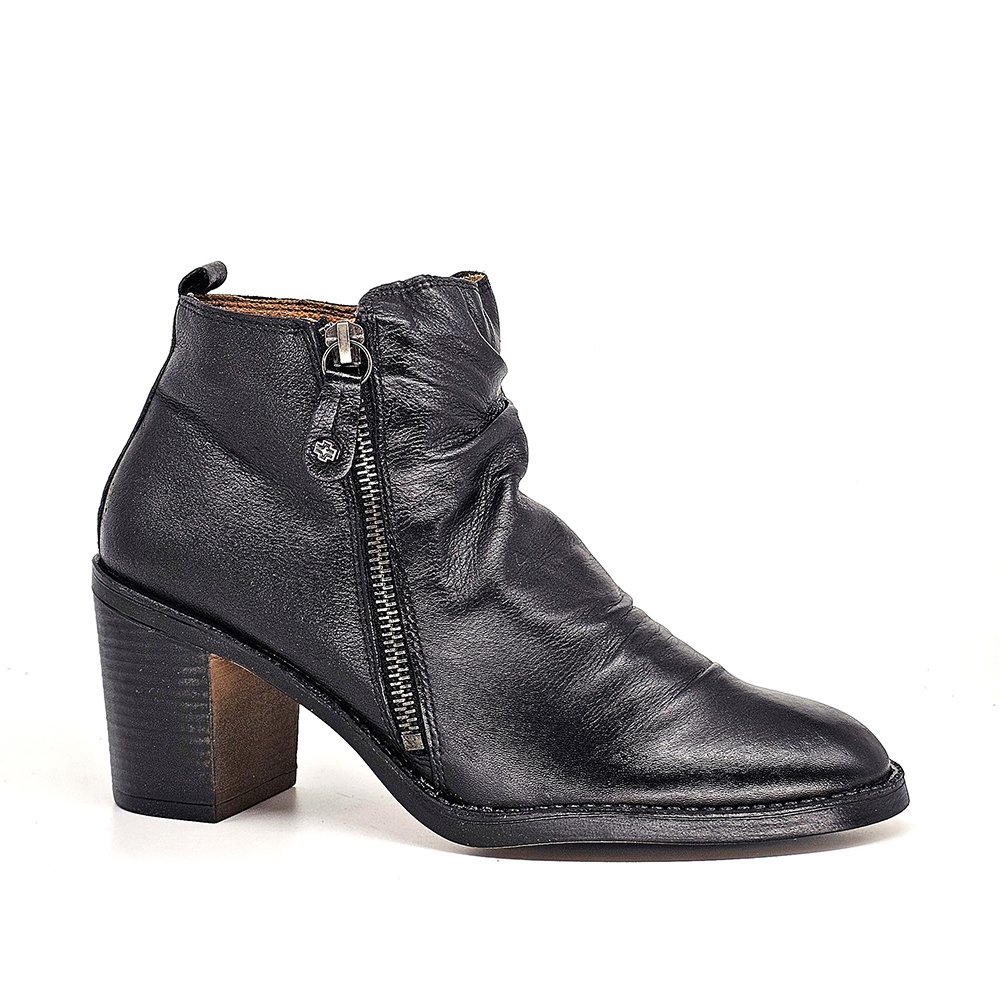 Bota Feminina JUD002 Couro Preto Preto 2