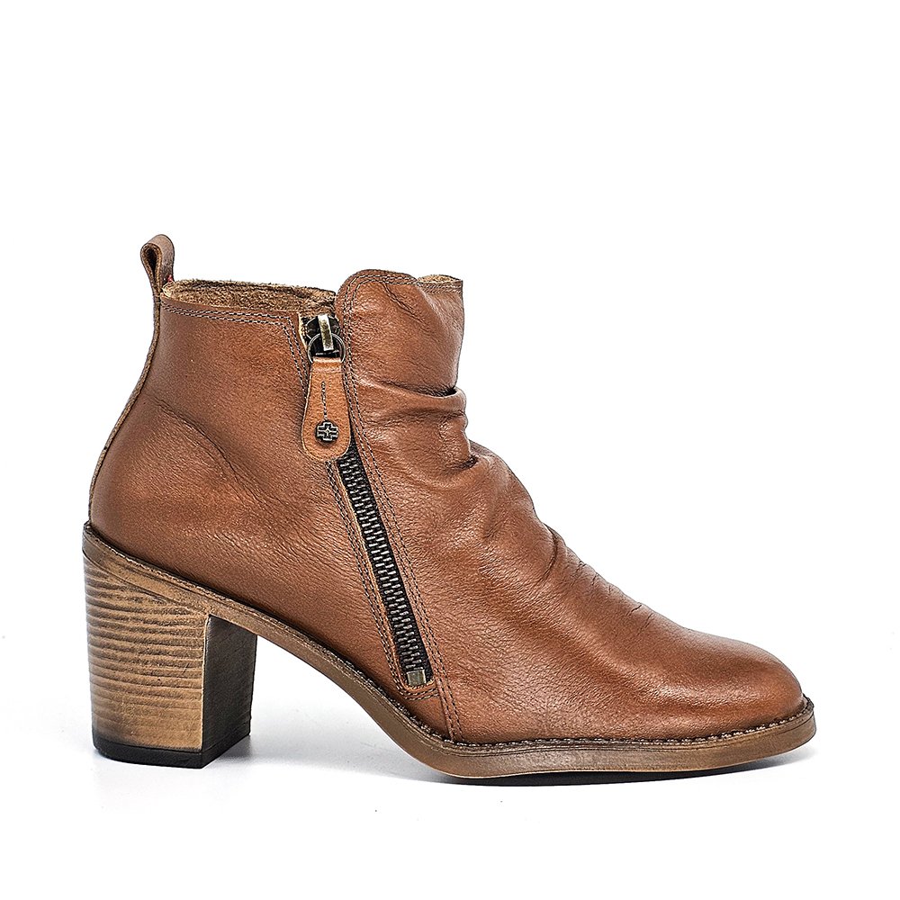 Bota Feminina JUD002 Couro Tan